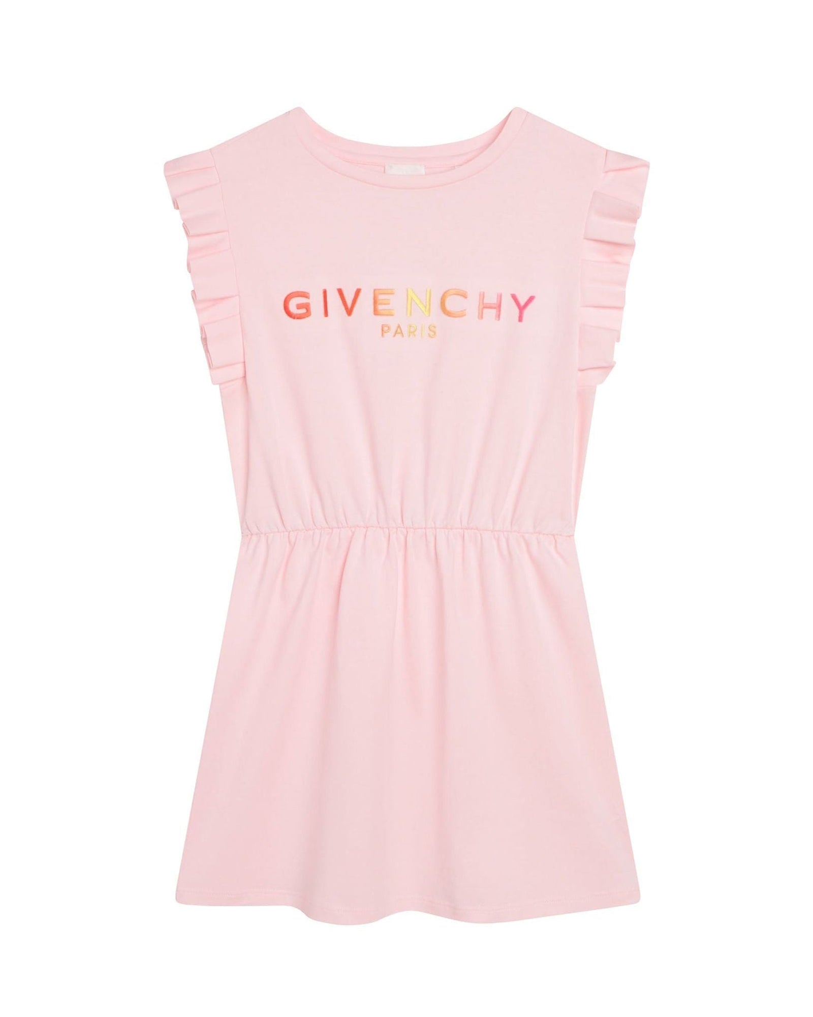 Robe imprimé dégradé à manches courtes - Marshmallow