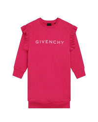 Robe à manches longues en coton - Rose Peps