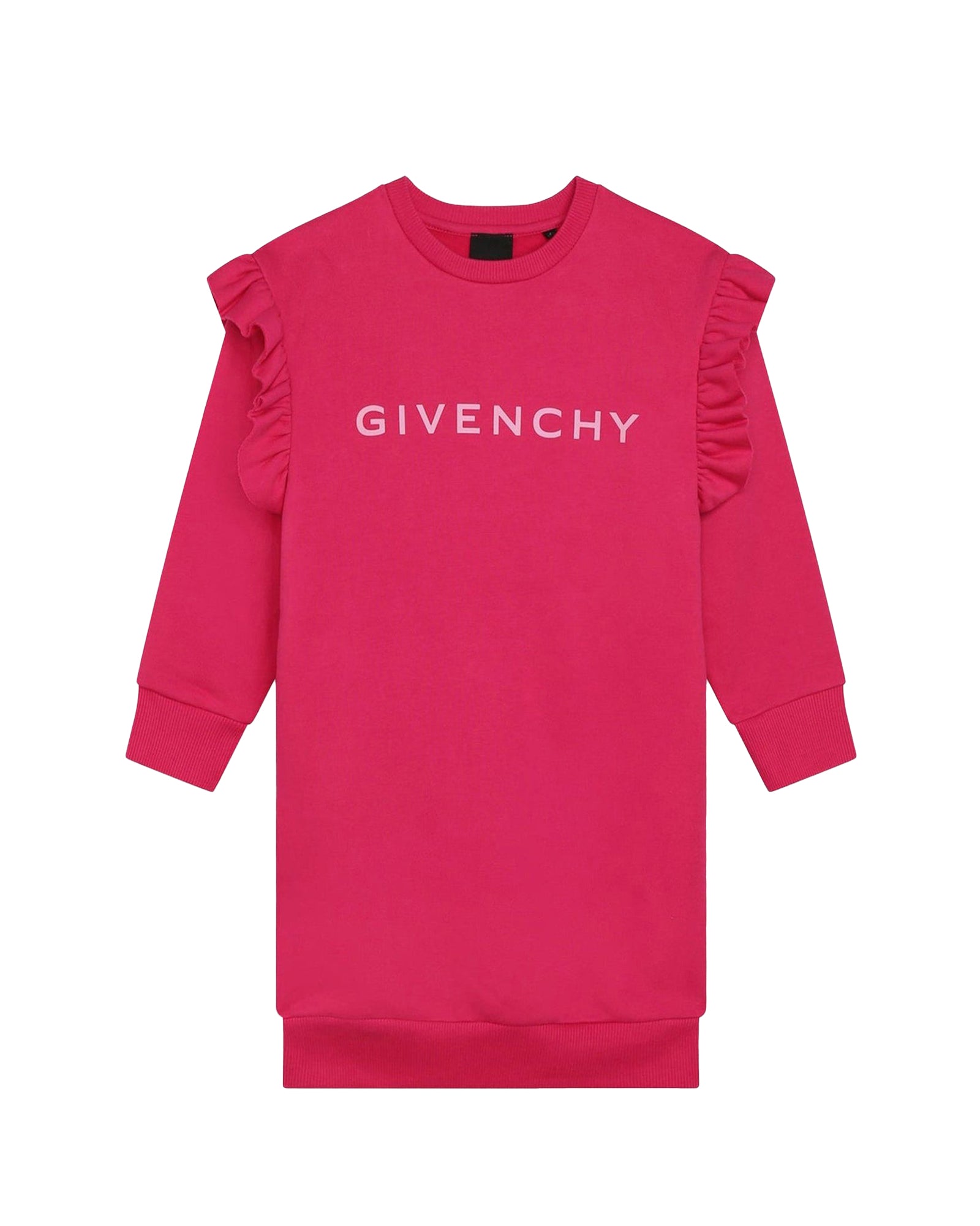 Robe à manches longues en coton - Rose Peps