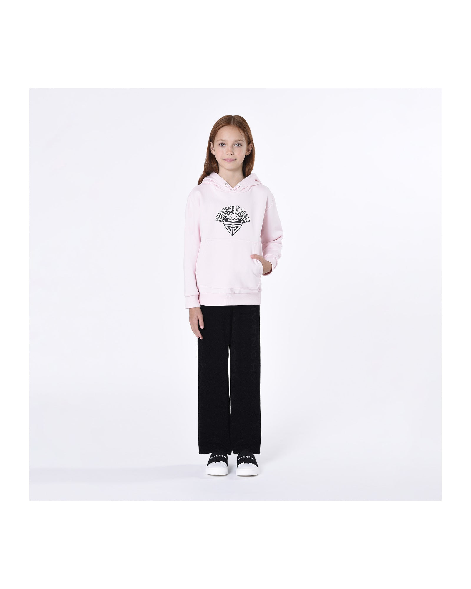 Robe à manches longues en coton - Marshmallow
