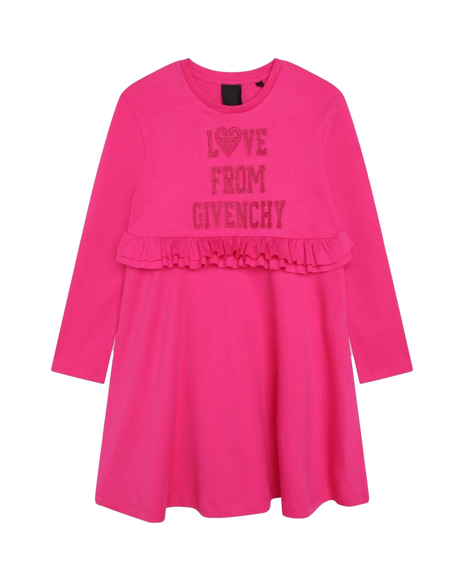 Robe à manches longues en coton - Rose pep's