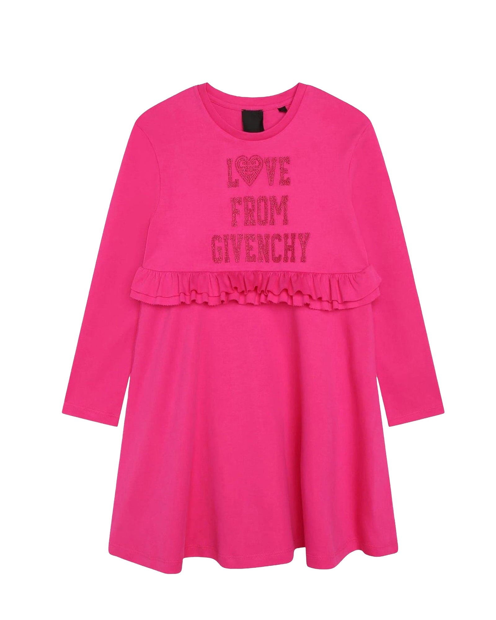 Long-sleeved cotton dress - Rose Peps