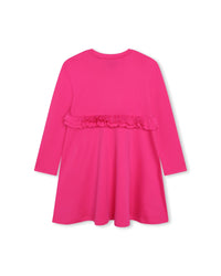 Robe à manches longues en coton - Rose pep's