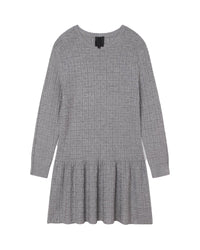 Robe en tricot - Gris chiné