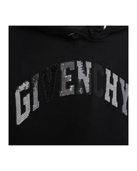 Cotton hoodie dress - Black
