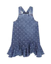 Dungaree dress in mint - Stone