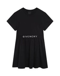 Robe à manches courtes en coton - Black