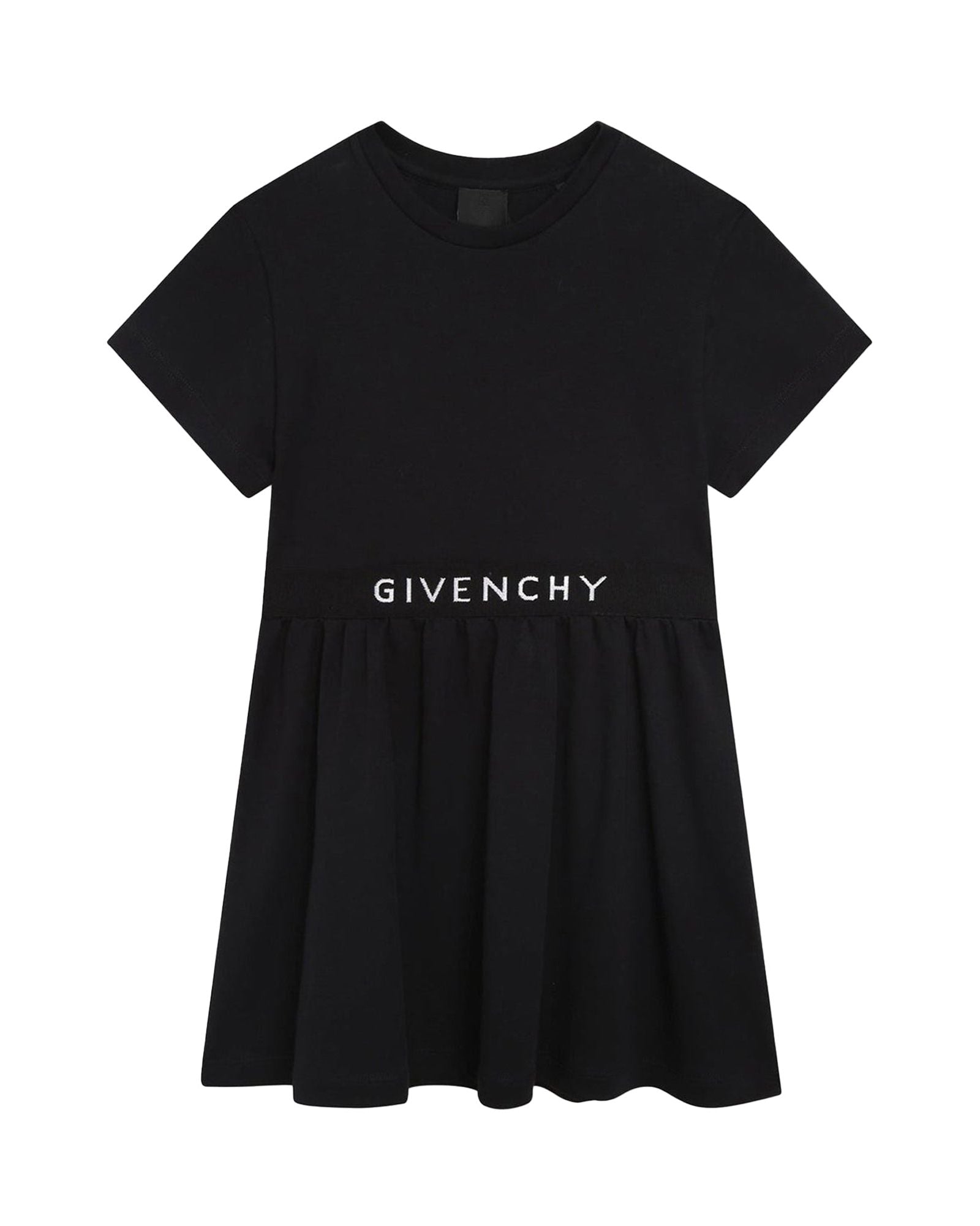 Robe à manches courtes en coton - Black