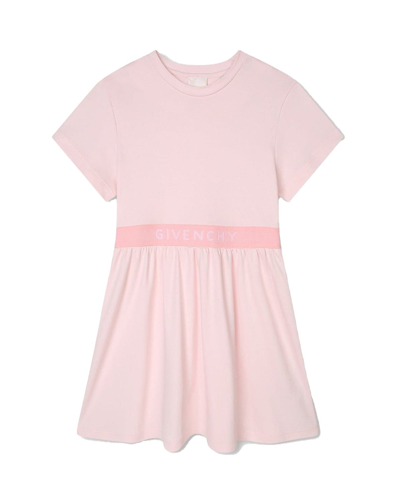 Robe à manches courtes en coton - Marshmallow
