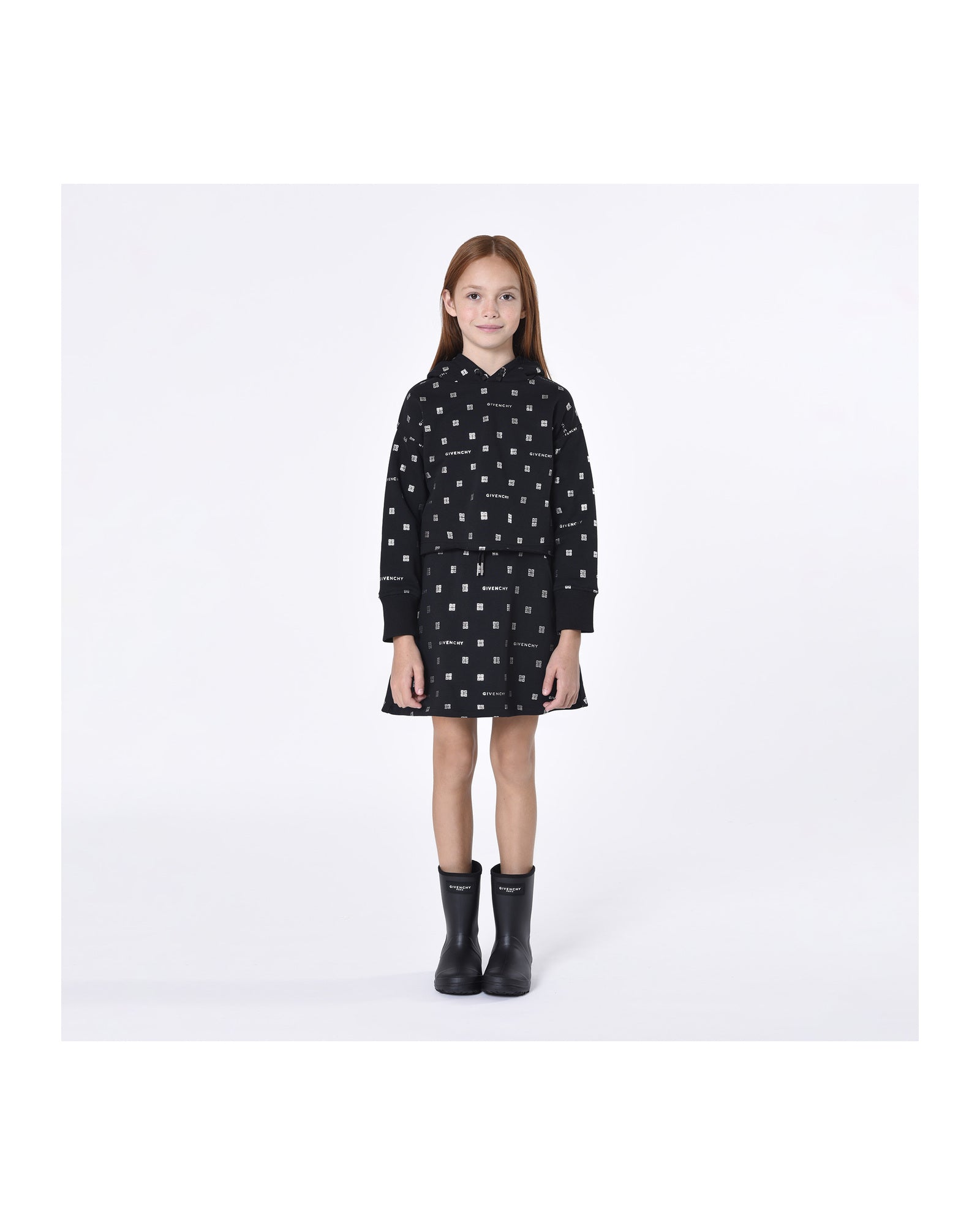 Robe à capuche en coton - Black
