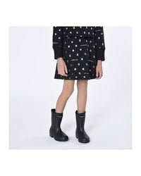 Robe à capuche en coton - Black