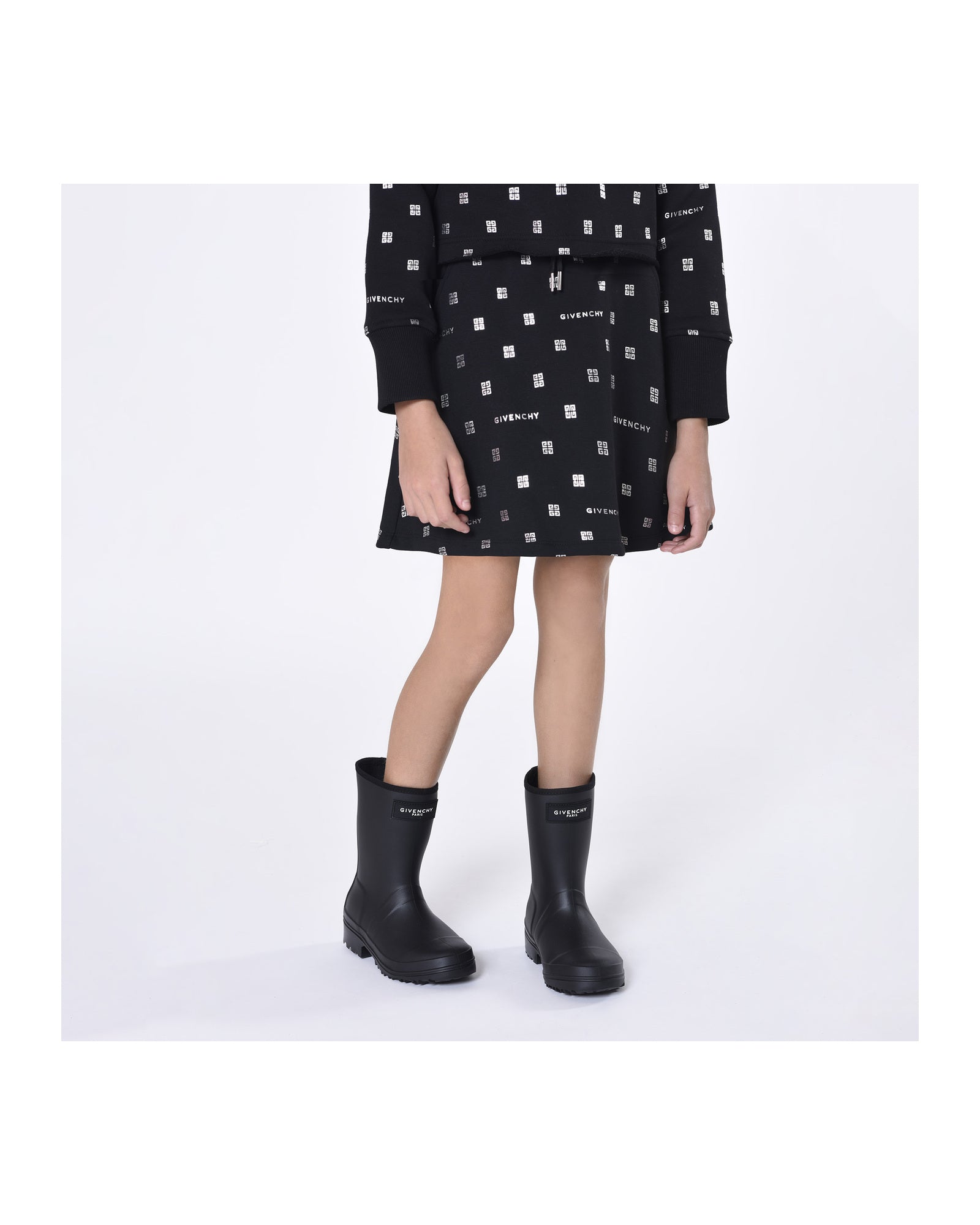 Robe à capuche en coton - Black