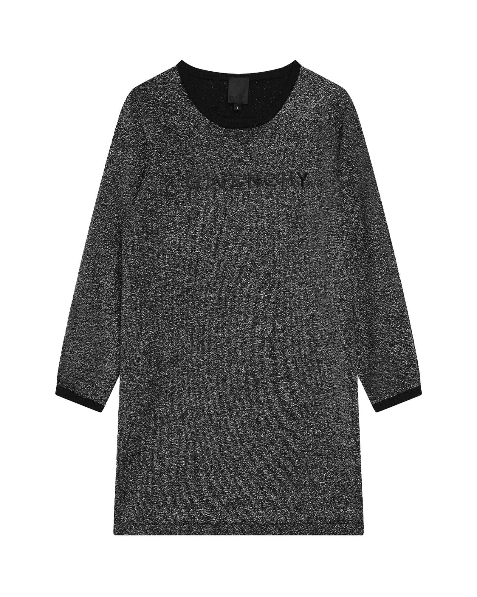 Robe en tricot en coton - Black
