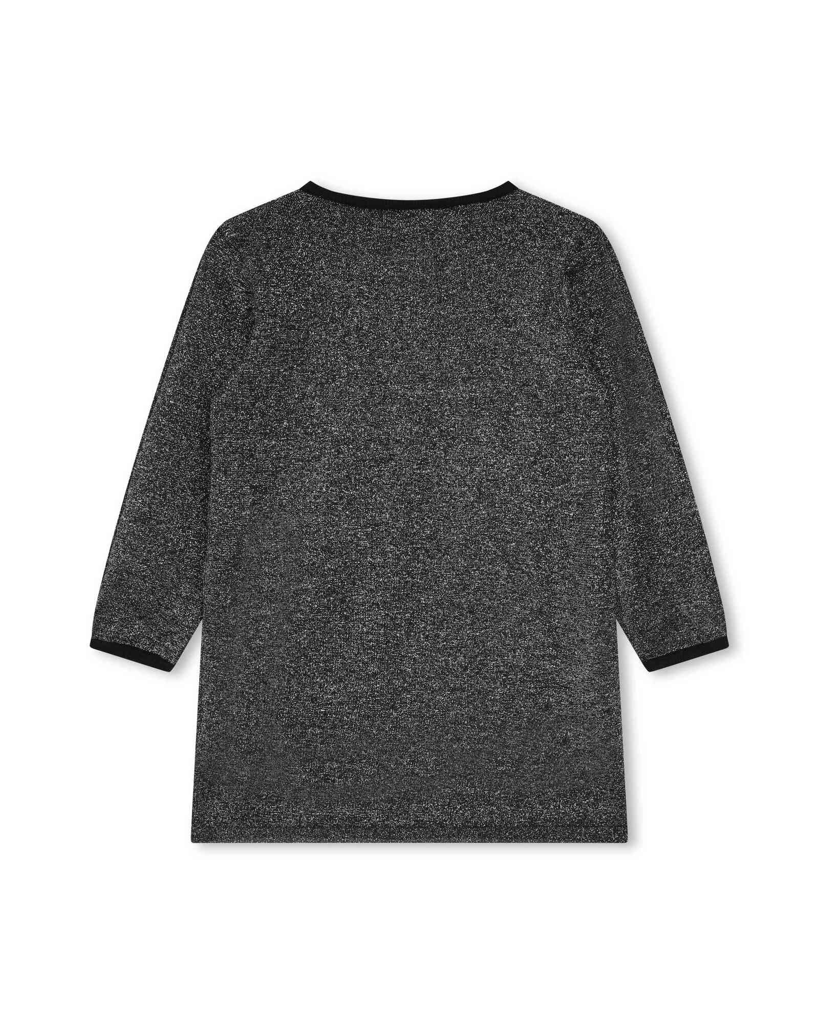Cotton knitted dress - Black