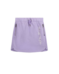 Jupe courte à poches en coton - Light Violet