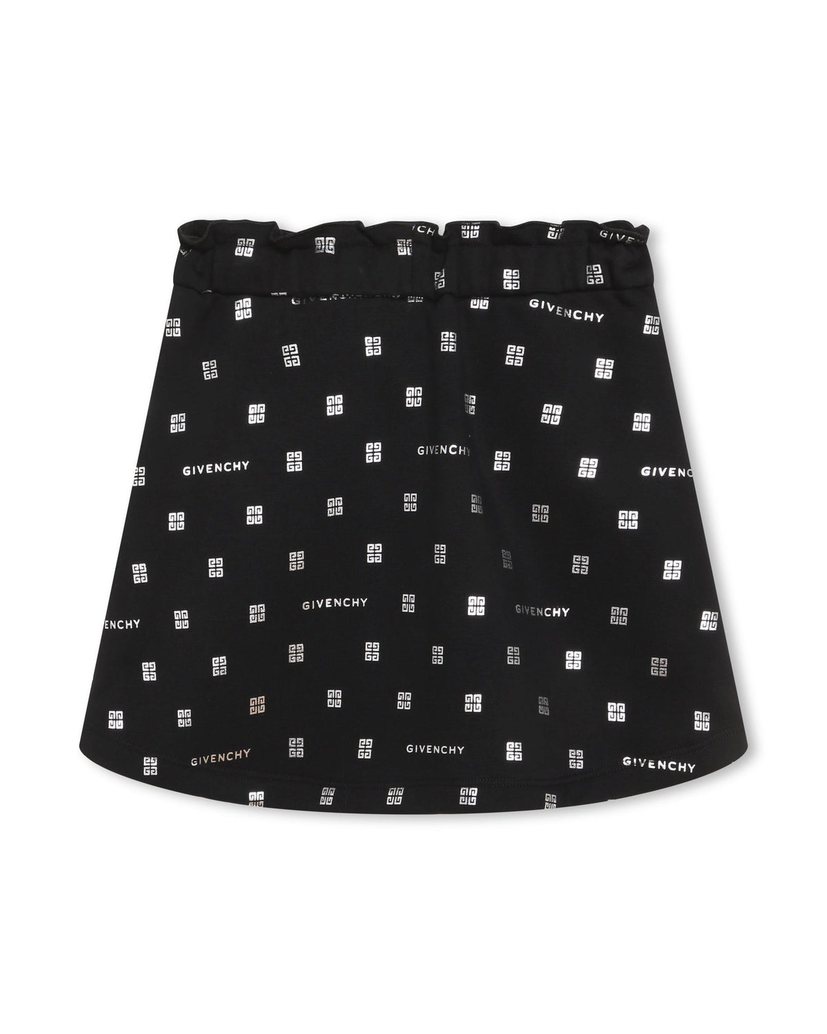 Jupe à taille élastiquée en coton - Black