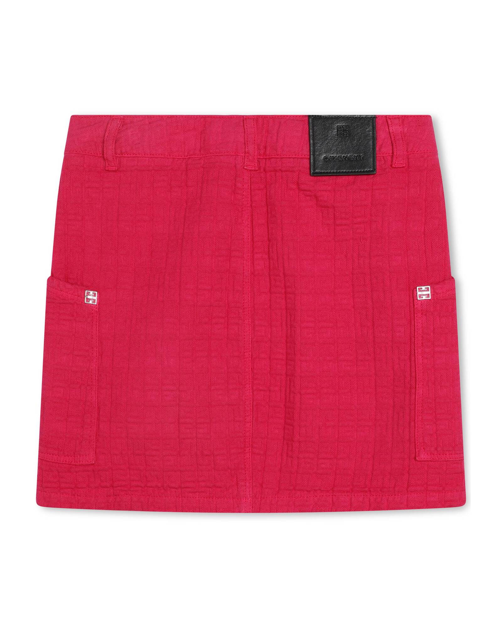 Jupe zippée en coton - Rose peps