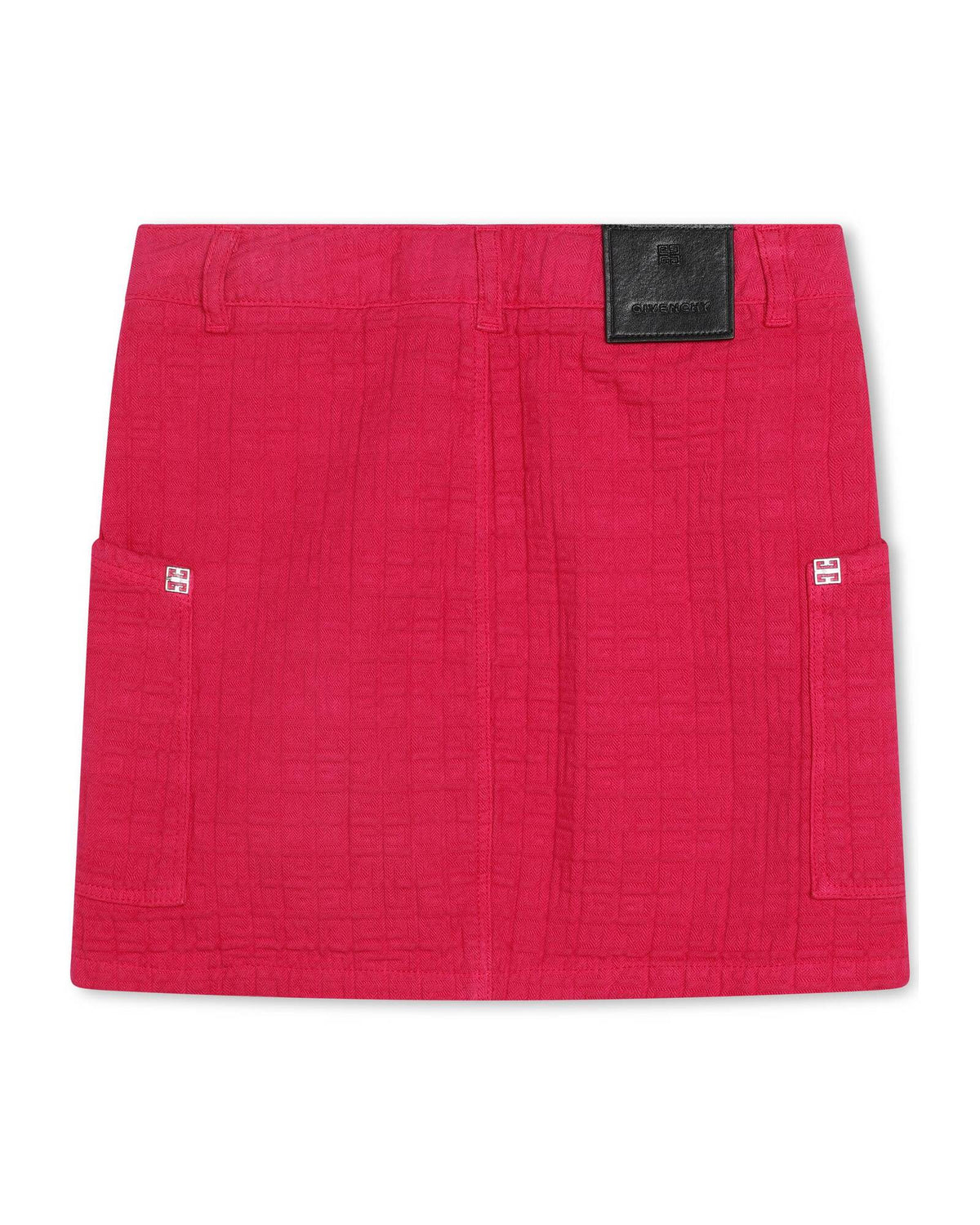 Jupe zippée en coton - Rose Peps