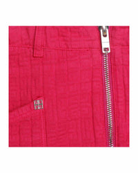 Jupe zippée en coton - Rose peps