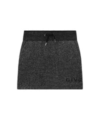 Jupe courte en coton - Black