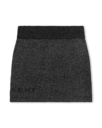 Short cotton skirt - Black