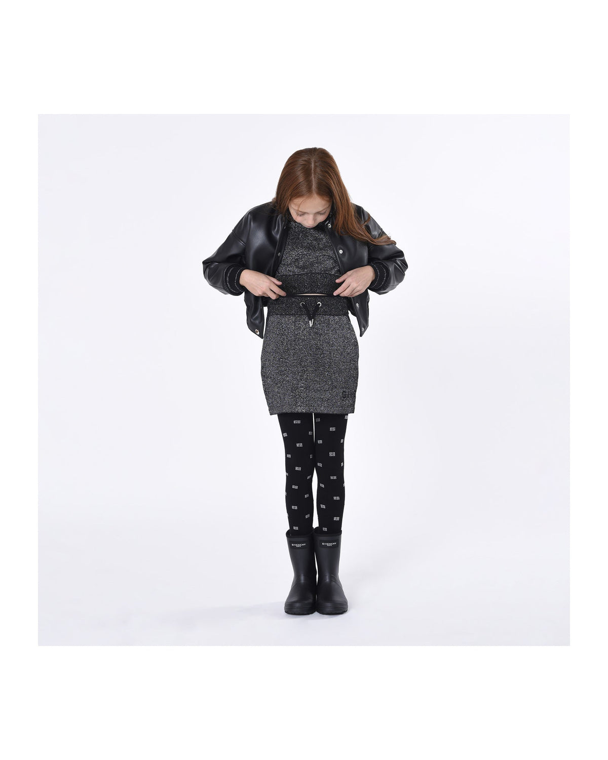 Jupe courte en coton - Black