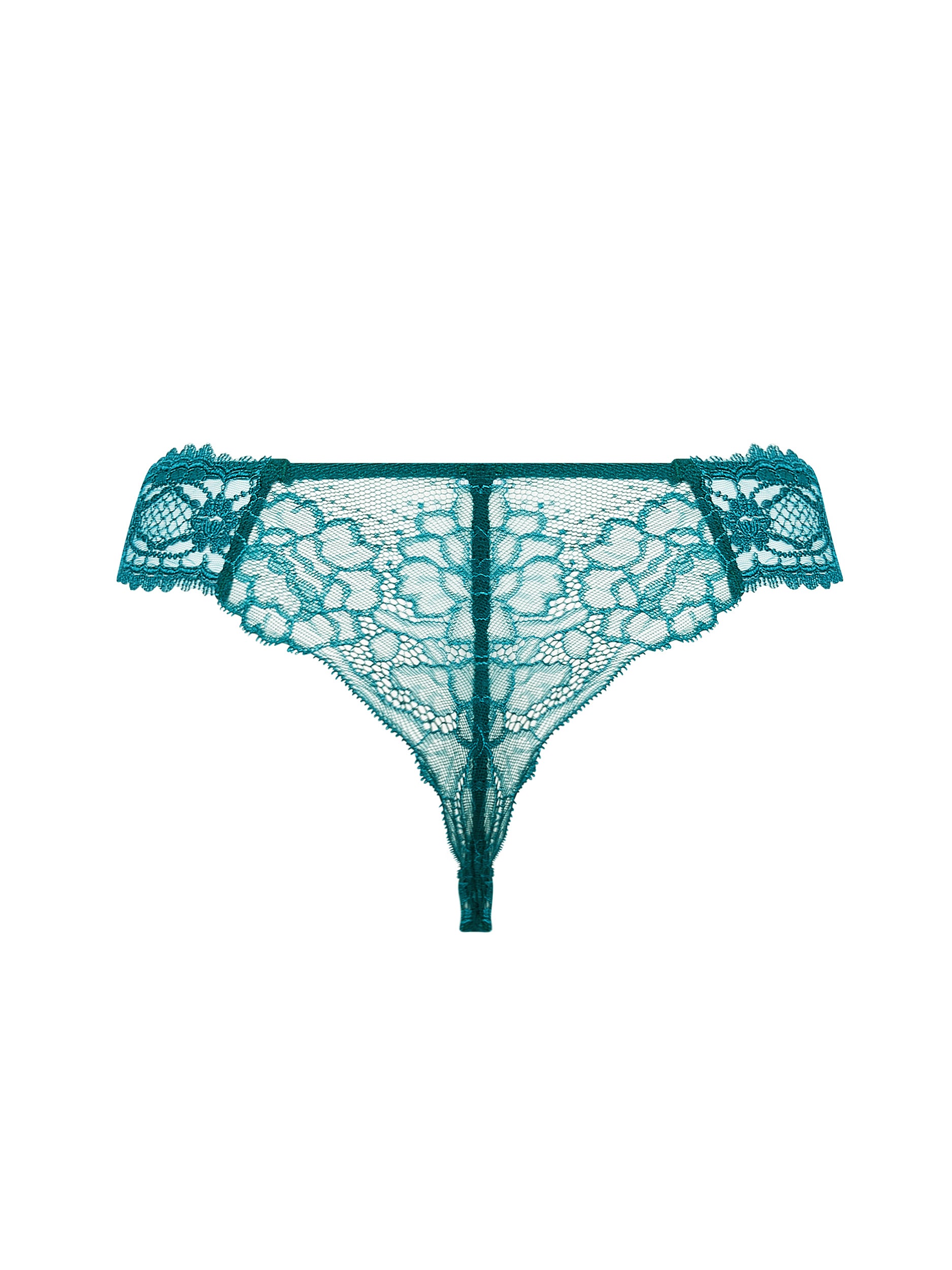 String Sublime en dentelle - Vert Princesse
