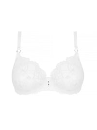 Sublime lace balconnet bra - White