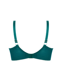 Sublime lace balconnet bra - Princess Green