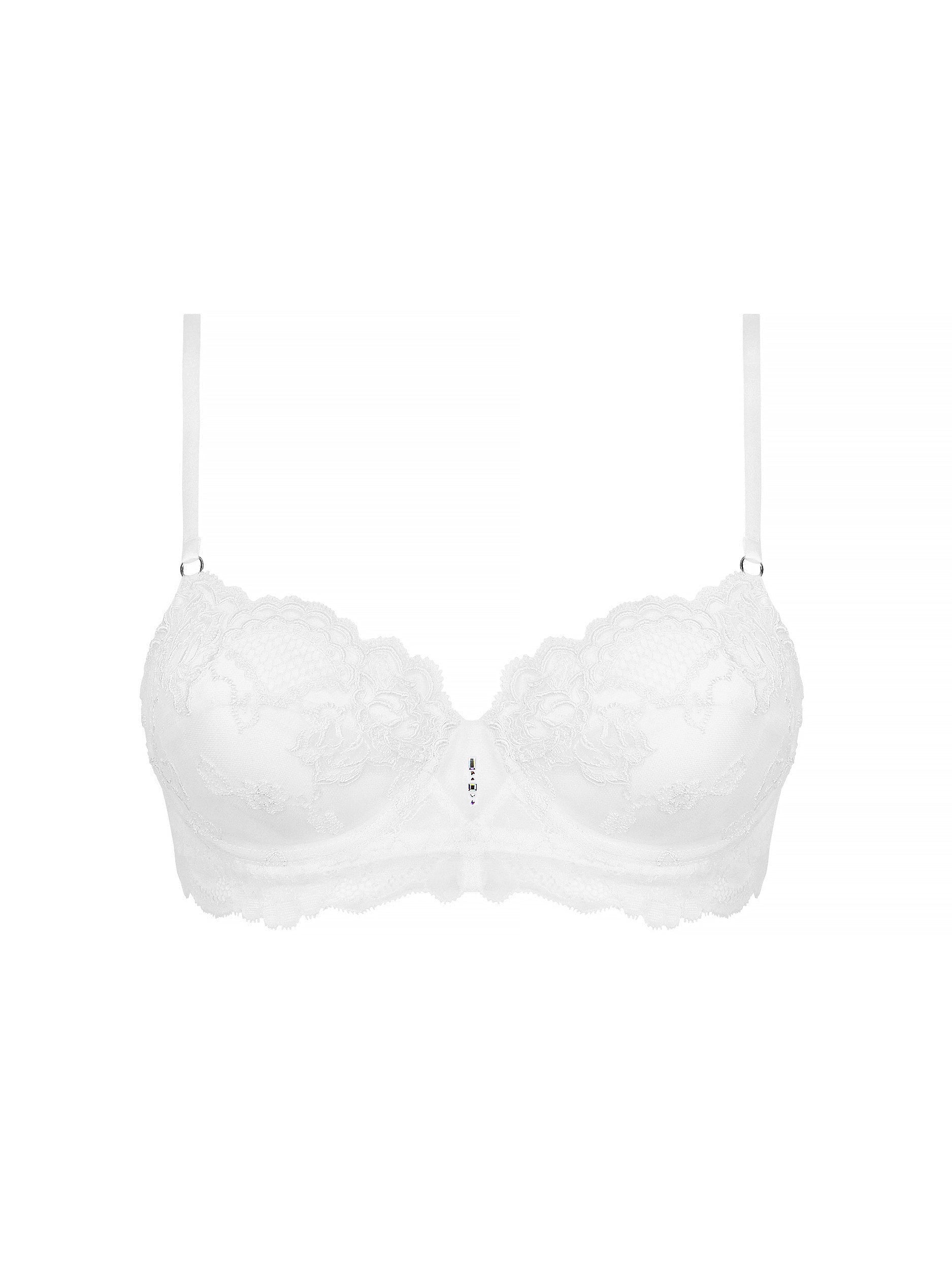 Soutien-gorge balconnet Sublime en dentelle - Blanc