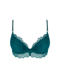 Sublime lace triangle bra - Princess Green