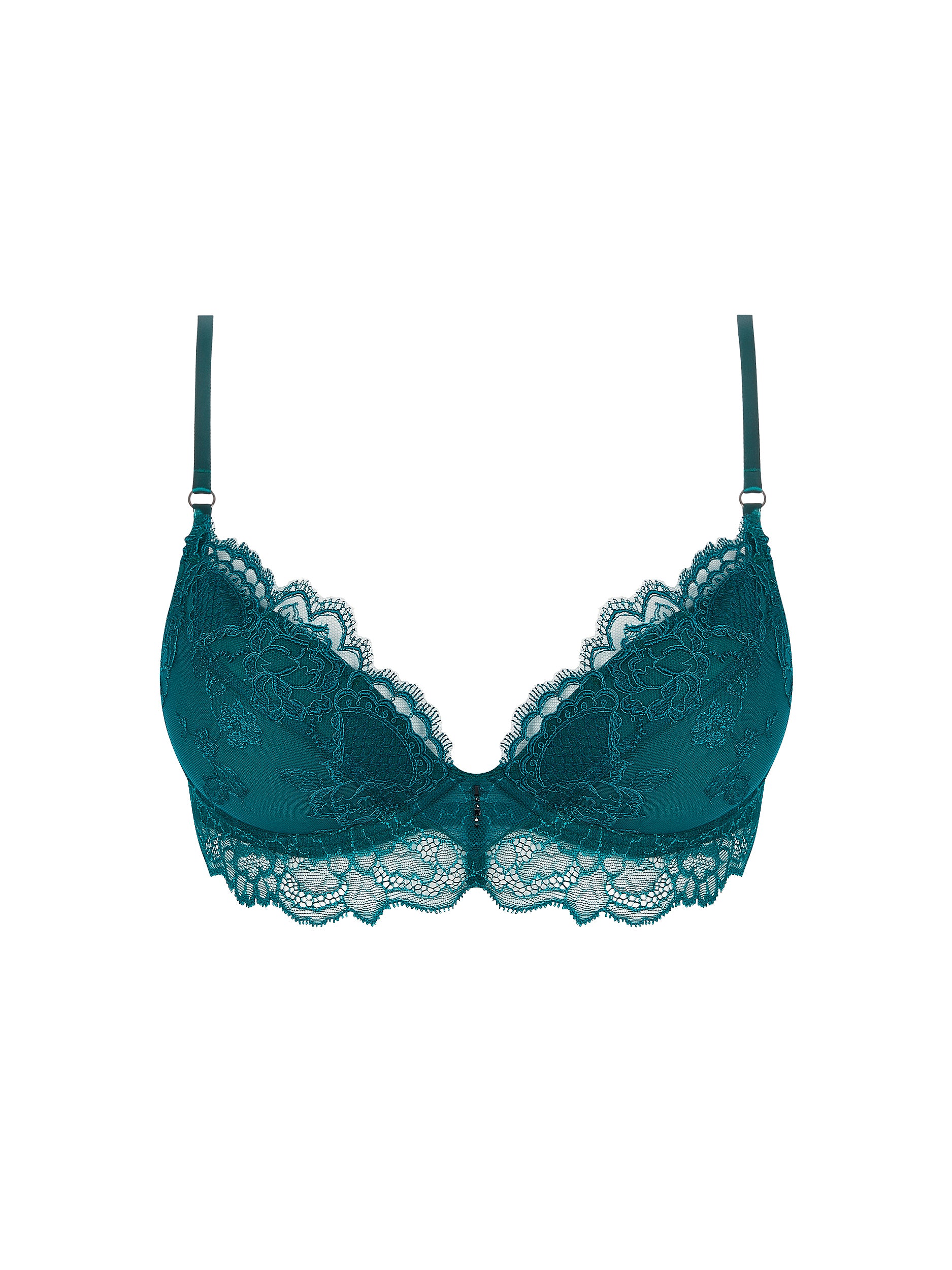 Sublime lace triangle bra - Princess Green