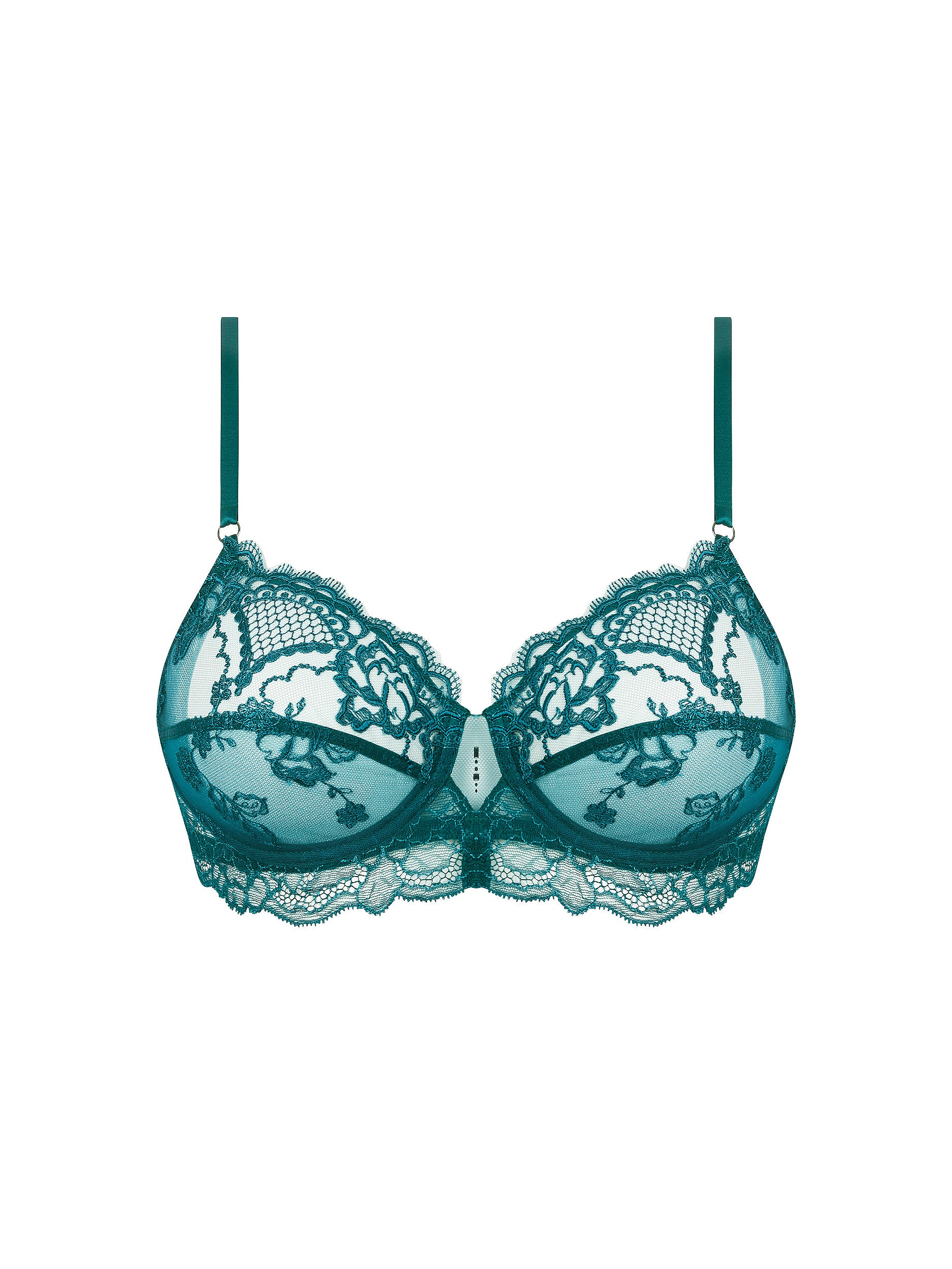 Soutien-gorge balconnet Sublime en dentelle - Vert Princesse
