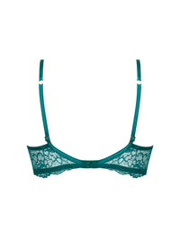 Soutien-gorge balconnet Sublime en dentelle - Vert Princesse