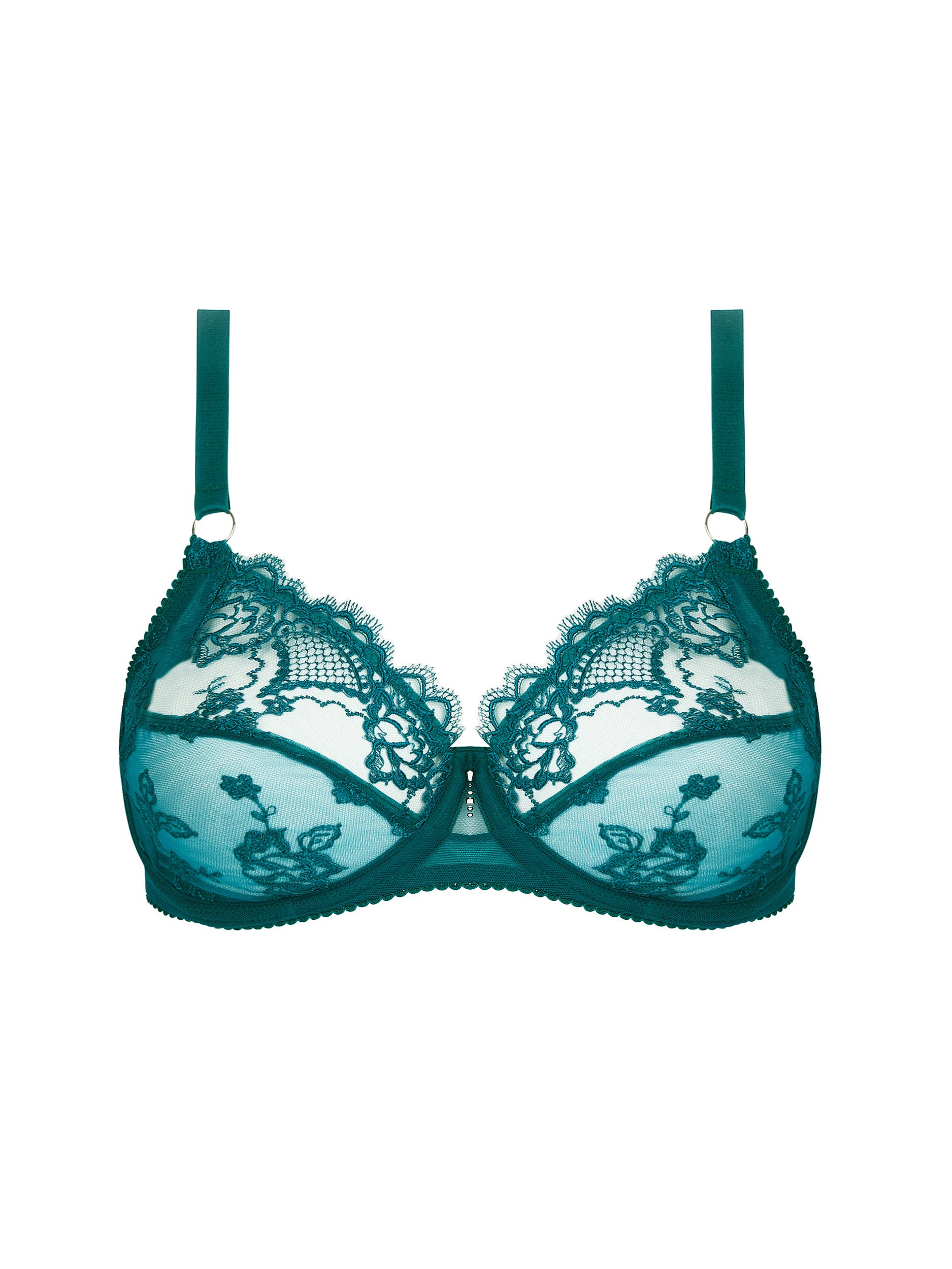 Soutien-gorge balconnet Sublime en dentelle - Vert Princesse