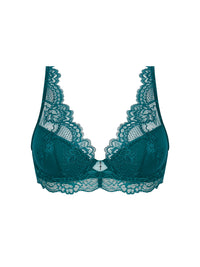Soutien-gorge triangle Sublime en dentelle - Vert Princesse