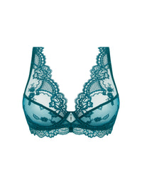 Sublime lace triangle bra - Princess Green
