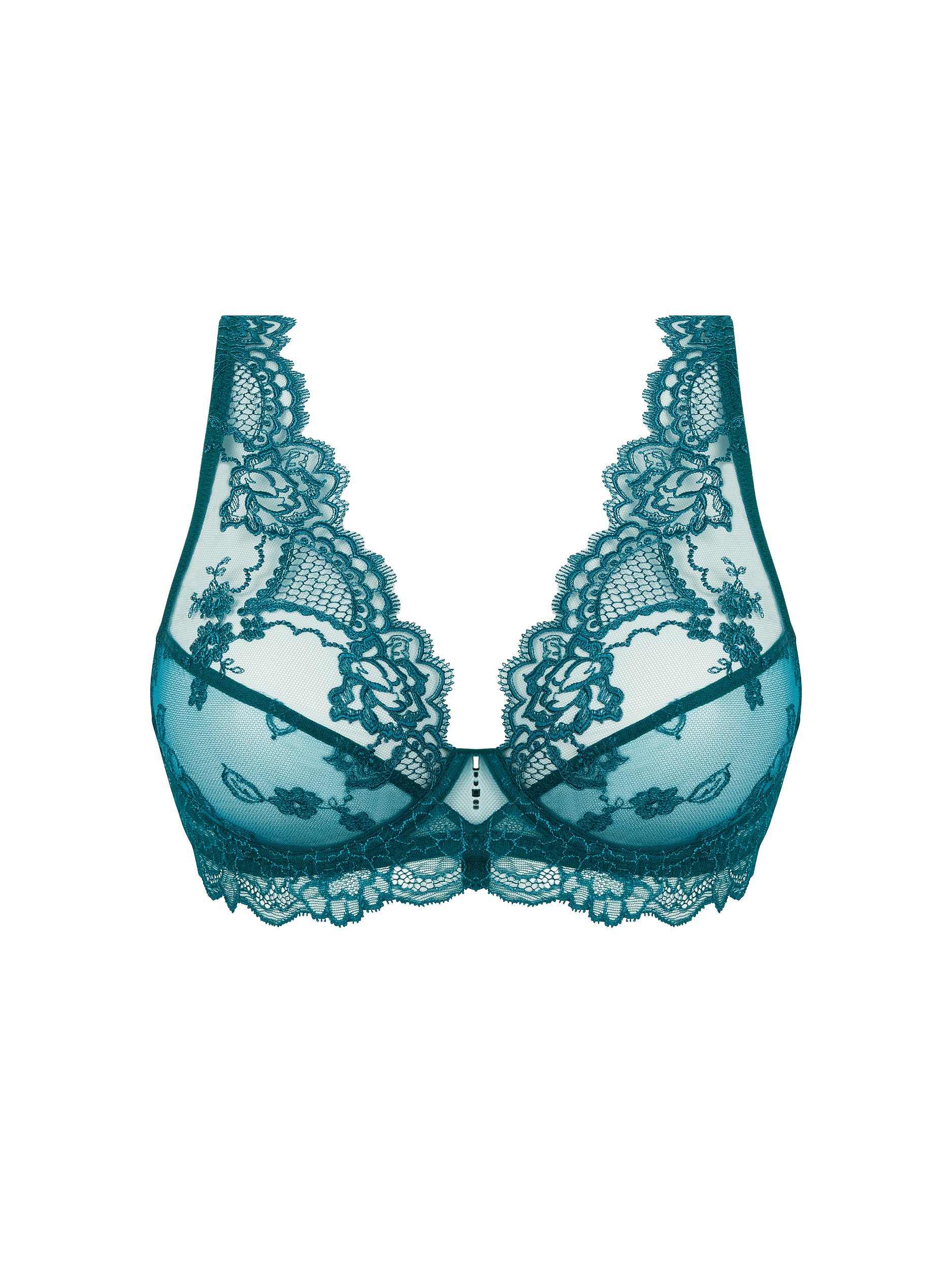 Sublime lace triangle bra - Princess Green