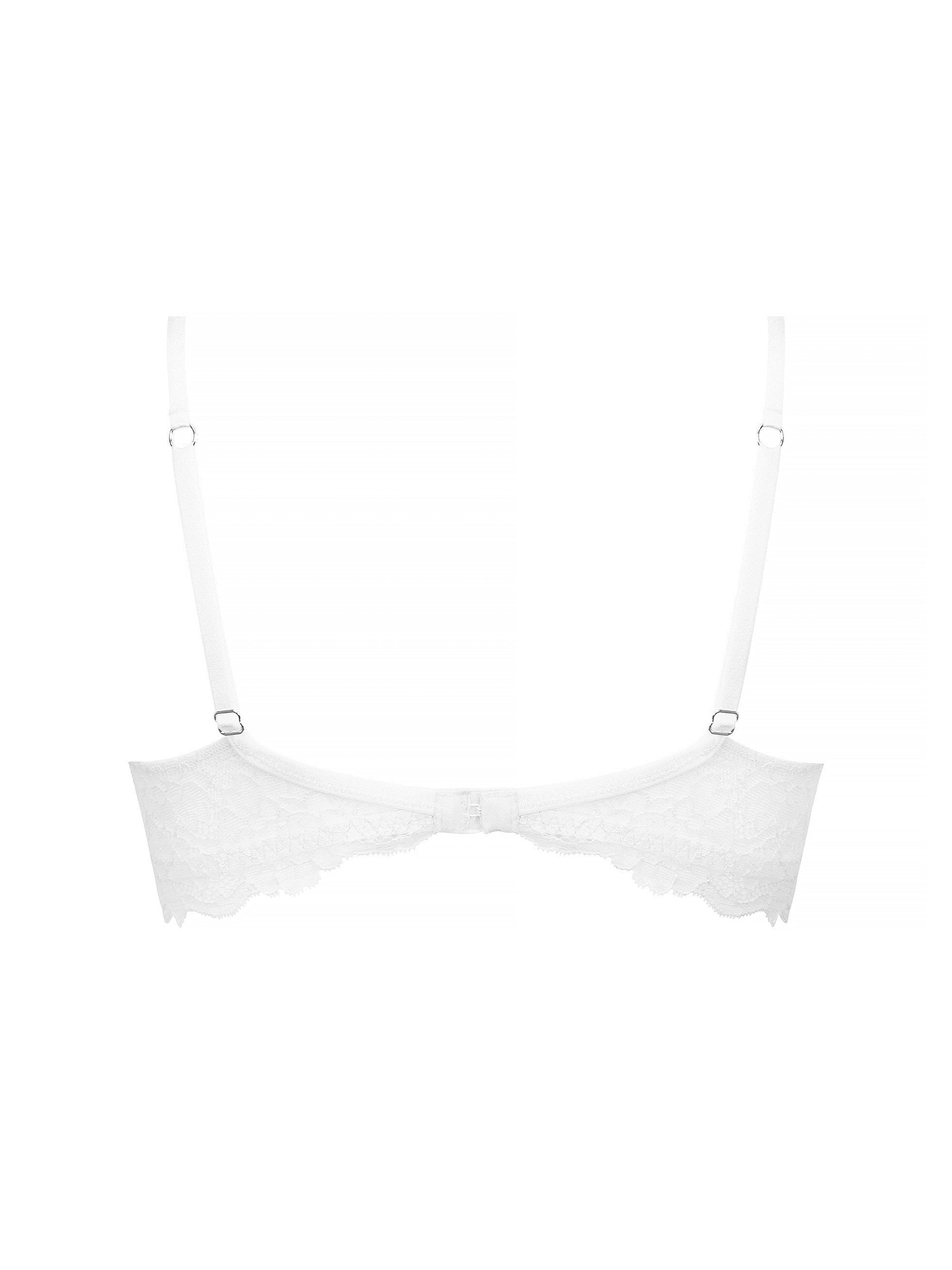 Sublime lace triangle bra - White