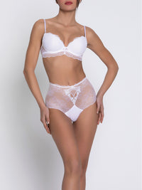 Sublime lace triangle bra - White