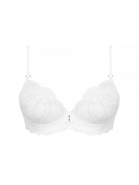 Sublime lace triangle bra - White
