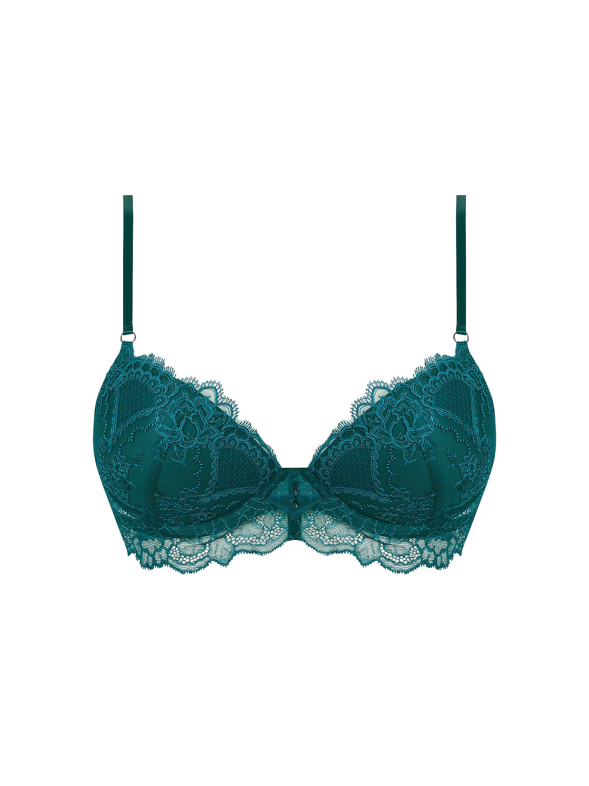 Soutien-gorge balconnet Sublime en dentelle - Vert Princesse