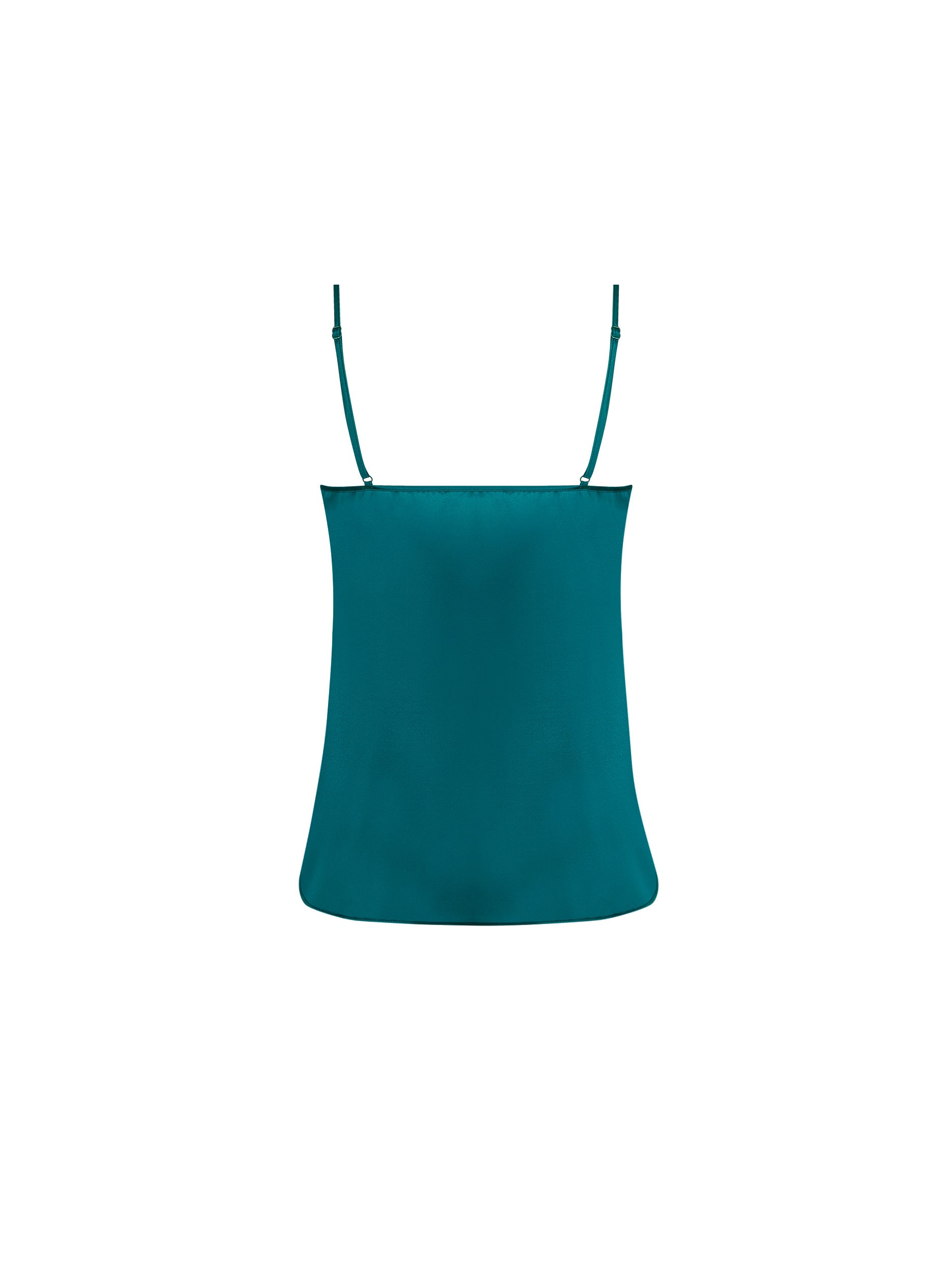 Caraco Sublime en dentelle en soie - Vert Princesse
