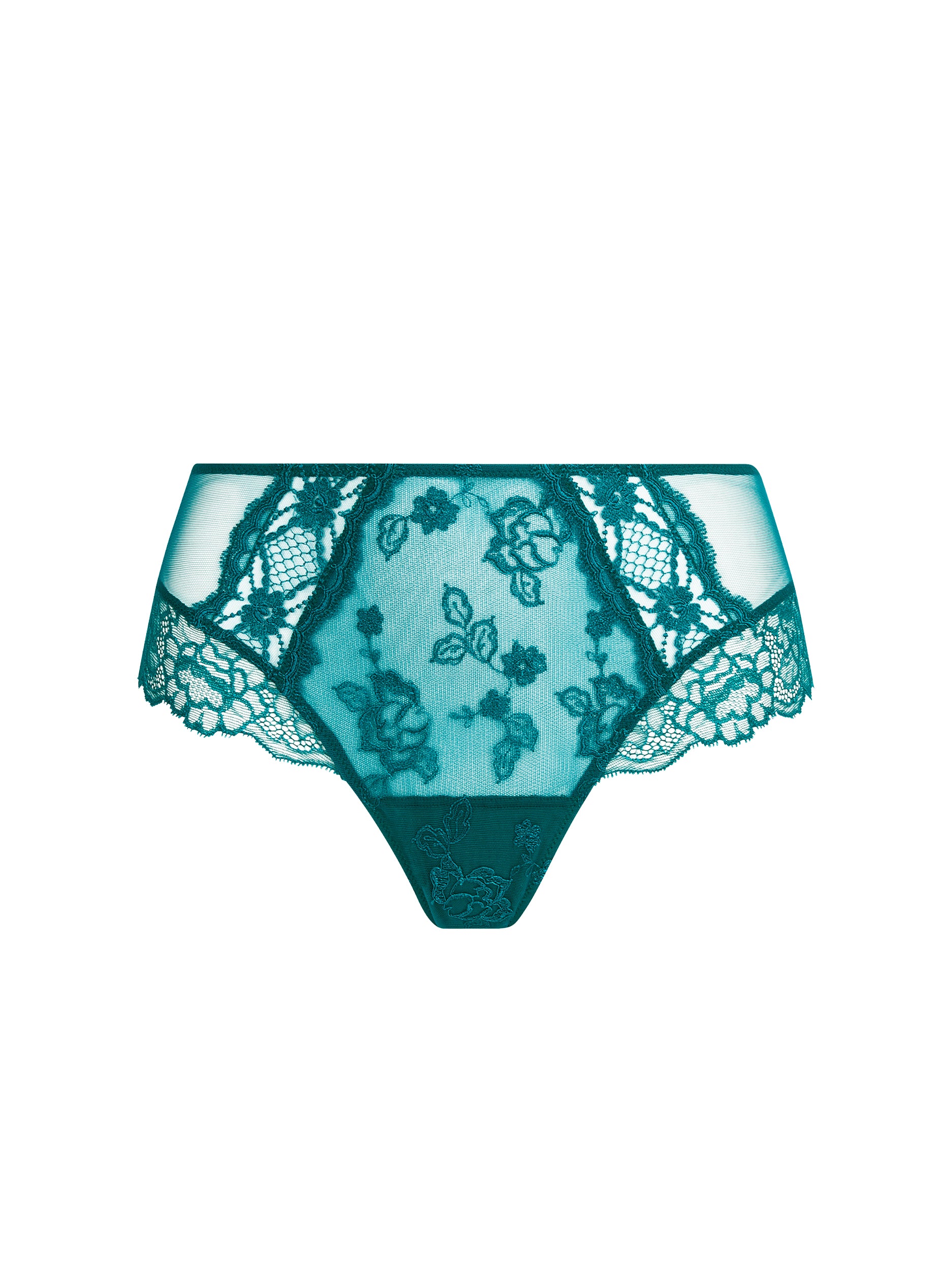 Culotte shorty Sublime en dentelle - Vert Princesse
