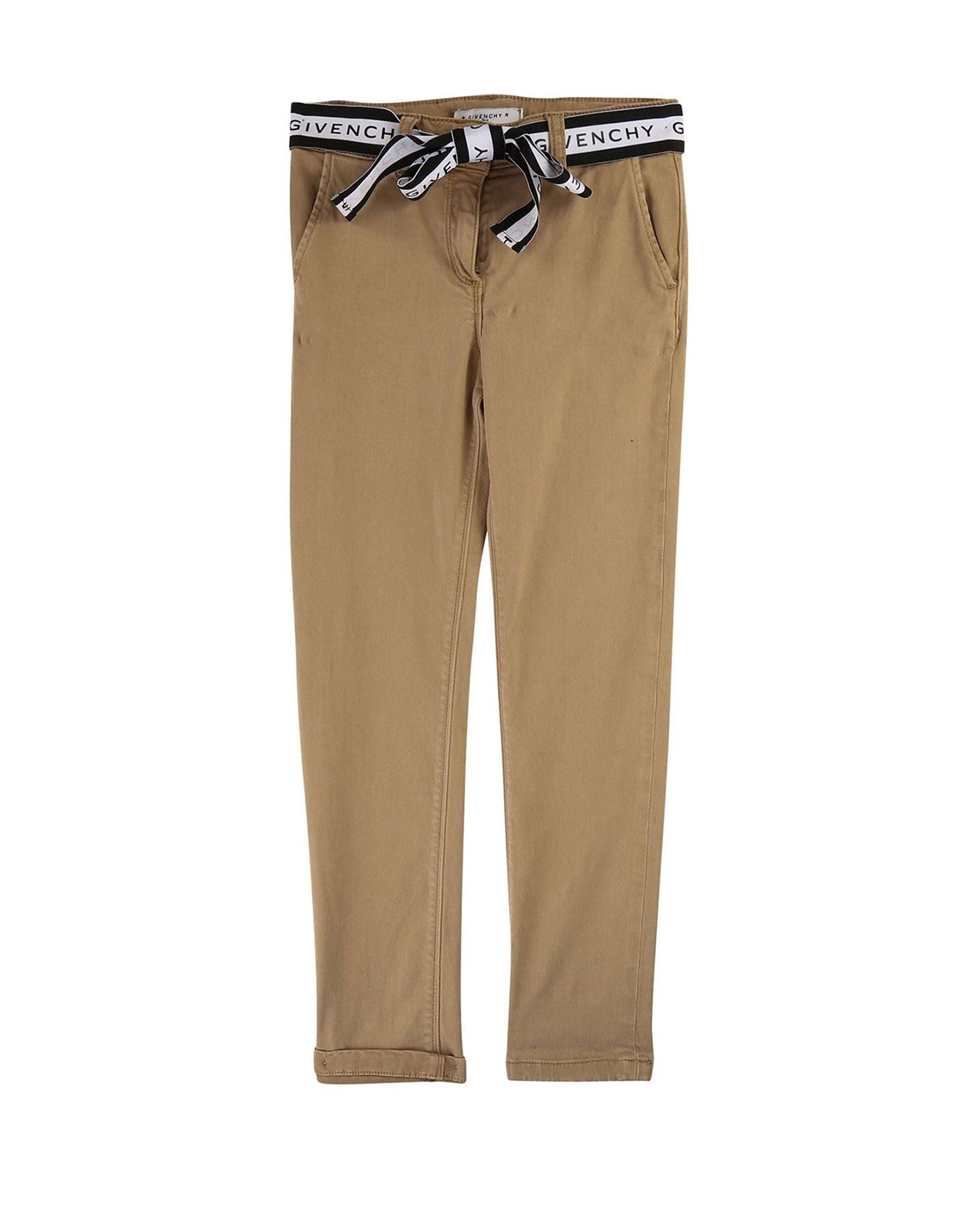 Pantalon 2 poches en gabardine - Marron clair