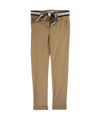 Pantalon 2 poches en gabardine - Marron Clair