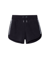 Short bande logo en molleton - Black