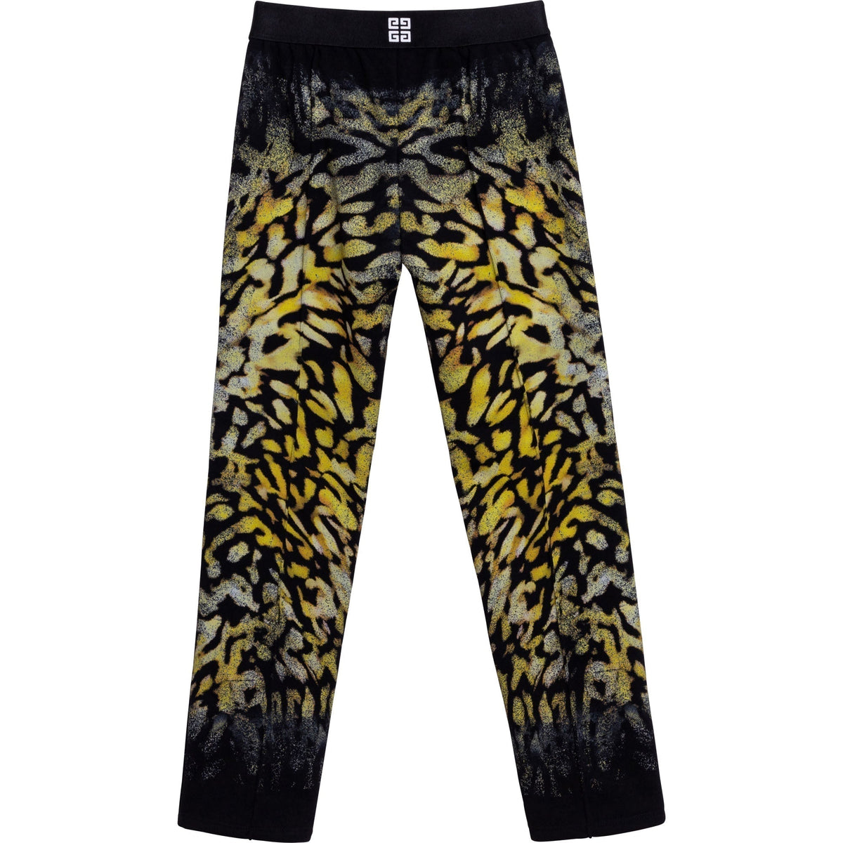 Pantalon en coton non gratté à imprimé Animal - Black