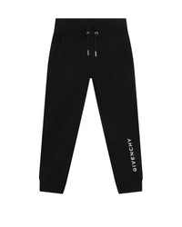 Trousers with elasticated waistband - Black