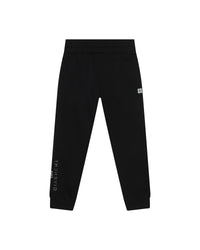 Trousers with elasticated waistband - Black
